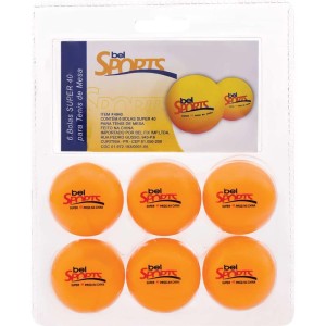 Bola De Ping Pong Laranja Super 40 Mm-057186-28239