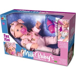 Boneca Com Mecanismo Milk Baby Faz Xixi-092466-18924