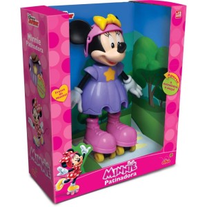 Boneca Com Mecanismo Minnie Patinadora 25cm.-061545-15240