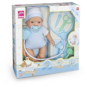 Boneca Bebezinho Real 1º Cuidado Azul-078869-60534