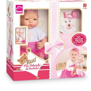 Boneca Bebezinho Real Pink-072946-25522