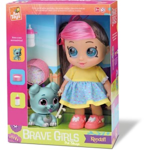 Boneca Brave Girls Kendall Pet-093076-35899