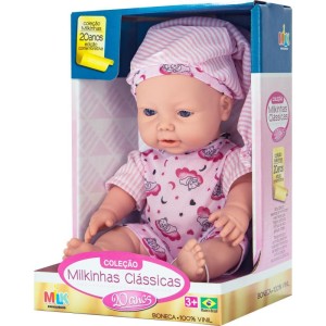 Boneca Milkinha Pijaminha 31cm-092481-67647