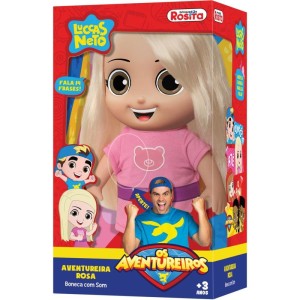 Boneco E Personagem Aventureira Rosa 14 Frases 27c-093153-93371