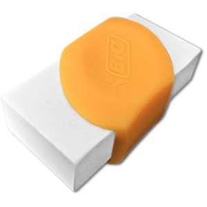 Borracha Branca Eraser Capa Plastica Laranja-006795-26853