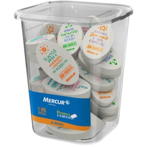 Borracha Colorida Tr Oval Frases