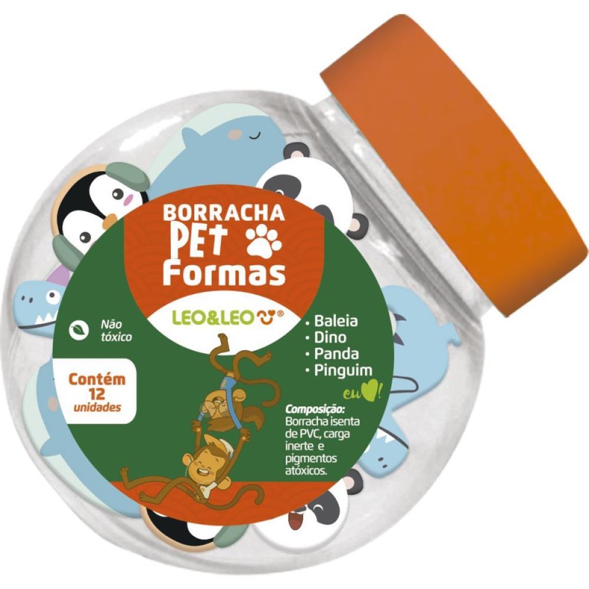 Borracha Decorada Pet C/forma (s)-099787-19705