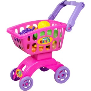 Brincando De Casinha Carrinho Super Market Rosa-089825-68977