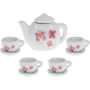 Brincando De Casinha Conjunto De Cha Porcelana 9 Pc-097395-25561