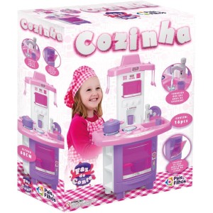 Brincando De Casinha Cozinha Faz De Conta Rosa-044839-60799