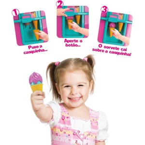 Brincando De Casinha Geladeira Gela Sorvetinho 49cm-027314-47022