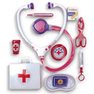 Brincando De Profissoes Kit Medico Nurse Set C/10pcs-108413-39807