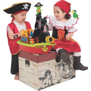 Brinquedo Educativo Barco Aventura Pirata 43cm.-076998-80801