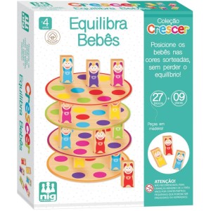 Brinquedo Educativo Equilibra Bebes Em Madeira-033891-61537