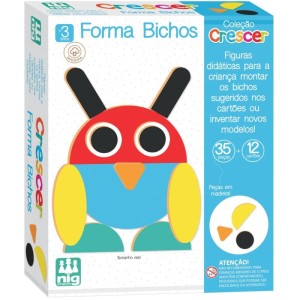 Brinquedo Educativo Forma Bichos Em Madeira-033869-19604