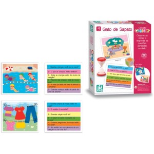 Brinquedo Educativo Gato De Sapato 30cartas-104598-40956