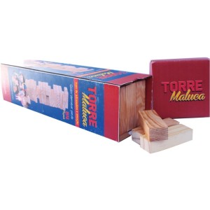 Brinquedo Educativo Jogo Da Torre 54pcs Madeira-100242-59409