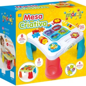 Brinquedo Educativo Mesa Criativa C/som Branca-106689-93557