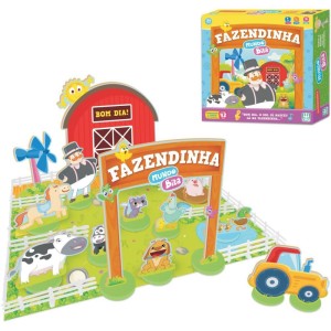 Brinquedo Educativo Mundo Bita Fazendinha Madeira