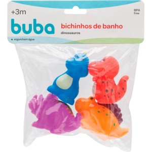 Brinquedo Para Bebe Bichinhos P/banho Dino C/4pcs-108655-45845