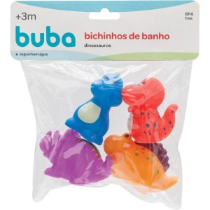 Brinquedo Para Bebe Bichinhos P/banho Dino C/4pcs-108655-55364