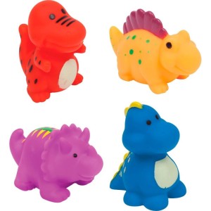 Brinquedo Para Bebe Bichinhos P/banho Dino C/4pcs-108655-82714