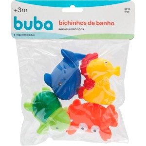 Brinquedo Para Bebe Bichinhos P/banho Mar C/4pcs-108654-64124