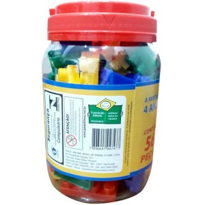 Brinquedo Para Montar Bricks Blocos Montagem 56pecas-031636-73171