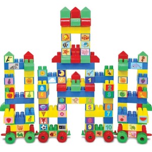 Brinquedo Para Montar Castelinho 128pcs C/55 Adesivo-104714-94719