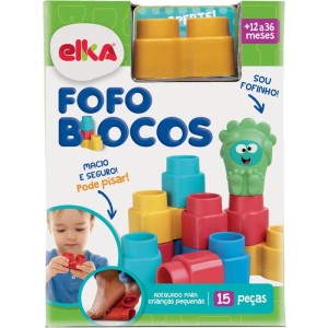 Brinquedo Para Montar Fofo Blocos 15 Pecas-064872-17823