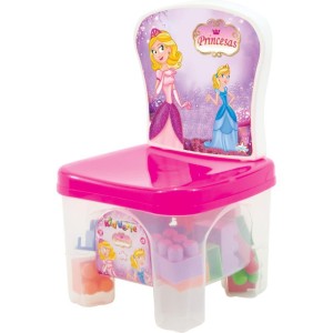 Brinquedo Para Montar Kidverte Princesas C/28 Blocos-050188-49523