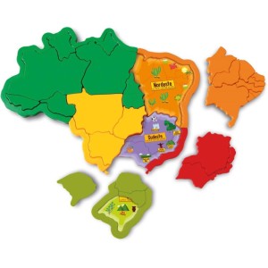 Brinquedo Para Montar Mapa Do Brasil-078880-13759