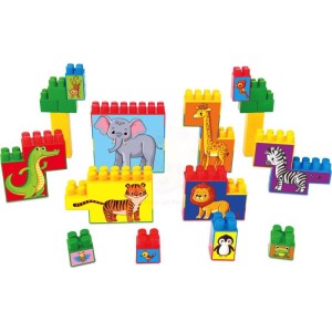 Brinquedo Para Montar Montando Meu Zoologico 48pcs-094632-78291