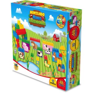 Brinquedo Para Montar Montando Minha Fazendinha 48pc-094635-83244