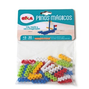 Brinquedo Para Montar Pinos Magicos 30 Pecas-092078-68027