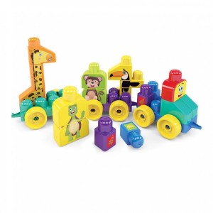 Brinquedo Para Montar Trem Puxa Zoo 33 Pcs.-079997-75259