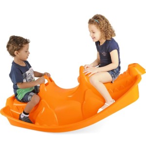 Brinquedo Para Playground Gangorra Jacare Laranja 50kg-106773-28941