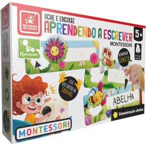 Brinquedo Pedagogico Madeira Ache E Encaixe Aprend.escrever-107370-31422