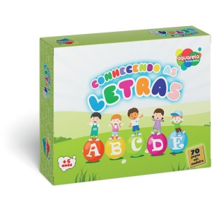 Brinquedo Pedagogico Madeira Conhecendo As Letras 70pcs-094508-61131