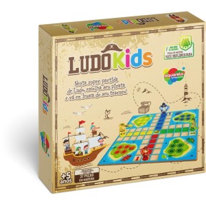 Brinquedo Pedagogico Madeira Ludo Kids 37pcs-104767-53361