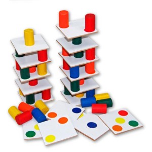 Brinquedo Pedagogico Madeira Torre Inteligente 18placas-070907-31542