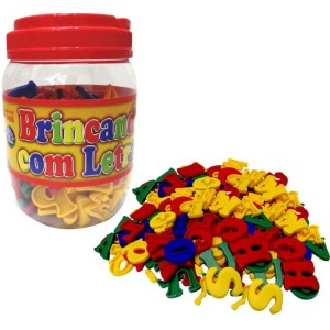 Brinquedo Pedagogico Brincando C/ As Letras 173pcs-034696-18938