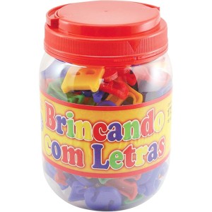 Brinquedo Pedagogico Brincando C/ As Letras 173pcs-034696-58106