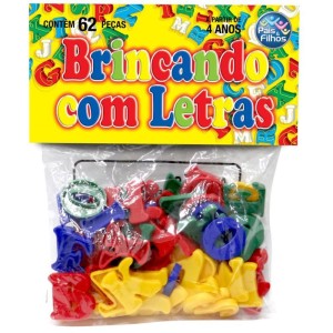 Brinquedo Pedagogico Brincando Com Letras 62 Pecas-047858-35687