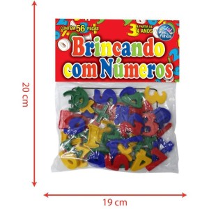 Brinquedo Pedagogico Brincando Com Numeros 56 Pcs-047859-57949