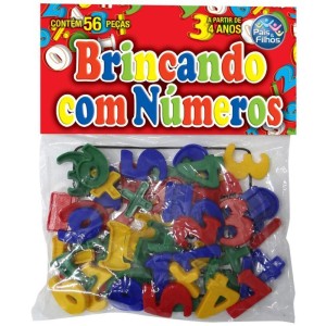 Brinquedo Pedagogico Brincando Com Numeros 56 Pcs-047859-59935