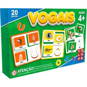 Brinquedo Pedagogico Vogais 20 Pecas-083703-44905