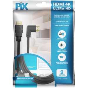 Cabo Hdmi Hdmi X Hdmi 90º 2.0 4k 2mts.-067139-66886