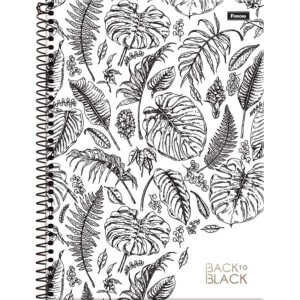 Caderno 01x1 Capa Dura Back To Black 80fls.-096254-50050