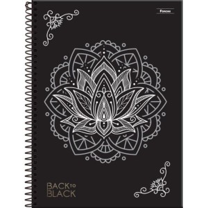 Caderno 01x1 Capa Dura Back To Black 80fls.-096254-52358